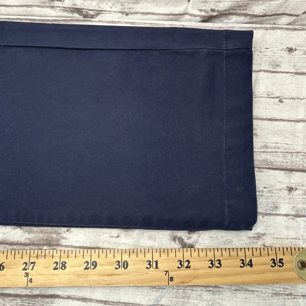 Taylor Stitch Slim Fit Pants Mens 34 Navy Blue Organic Cotton 5-Pocket Trousers
